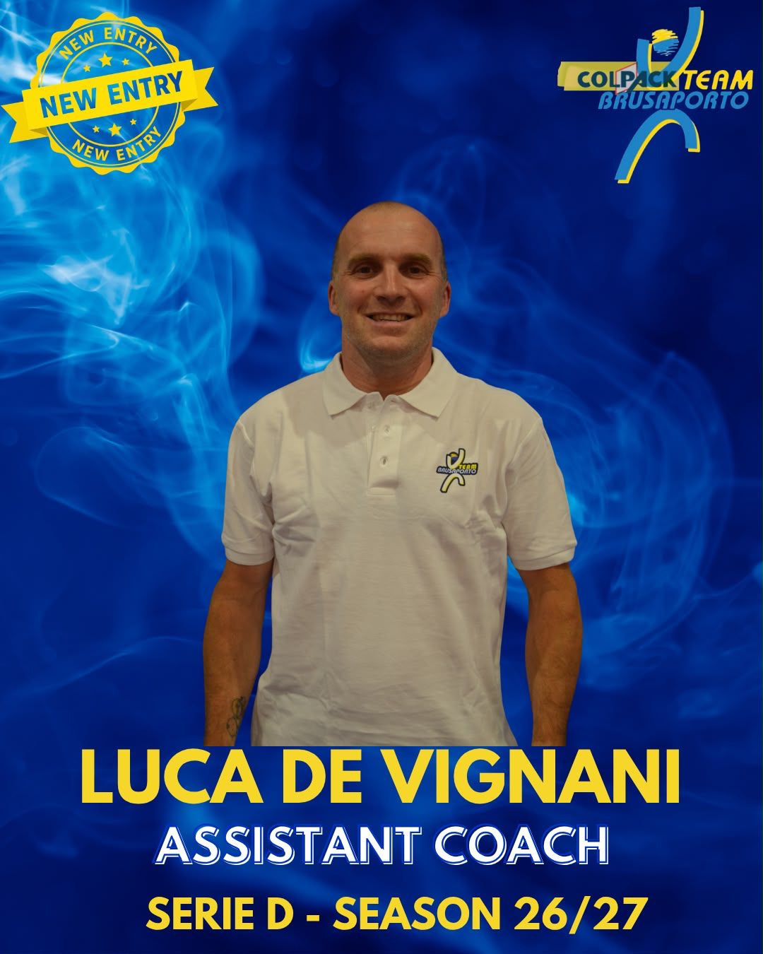 Luca De Vignani Assistant Coach